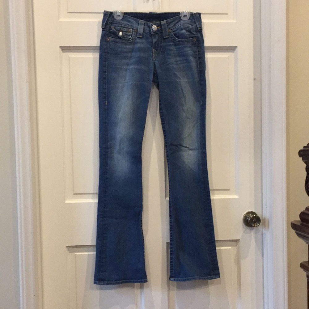 True Religion Women's Blue Boot Cut Jeans